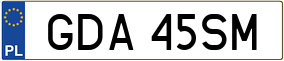 Trailer License Plate